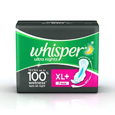 WHISPER ULTRA NIGHTS BLACK XL7PADS